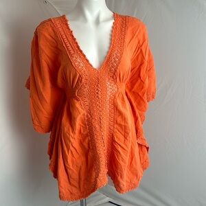 Blanco by Nature Aqua orange swim cover up